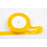 Panglica din satin pentru decorare,galben, 22.5m x 1.5 cm