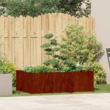 vidaXL Jardinieră Rusty 120x80x40 cm Oțel pentru intemperii 860751