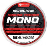 Fir Monofilament NYTRO Sublime Sinking Feeder Maro, 150m, 0.16mm, 1.8kg
