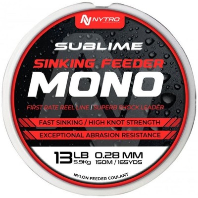 Fir Monofilament NYTRO Sublime Sinking Feeder Maro, 150m, 0.18mm, 2.3kg foto