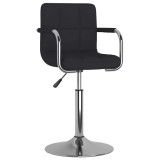 Cumpara ieftin Scaun de bar, negru, material textil