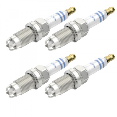 Set 4 bujii scanteie Bosch pentru Audi A2, A3, Skoda Octavia, VW Bora, EOS, Golf, Jetta, Passat, Polo, Touran foto