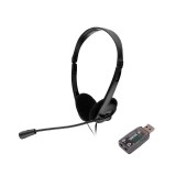 Casca cu microfon Spacer SPK-223, Stereo, 3.5 mm, Negru
