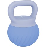 SPORTNOW Kettlebell 8 kg, m&acirc;ner ergonomic antiderapant, kettlebell rotund, antrenament de forță, albastru | Aosom Romania