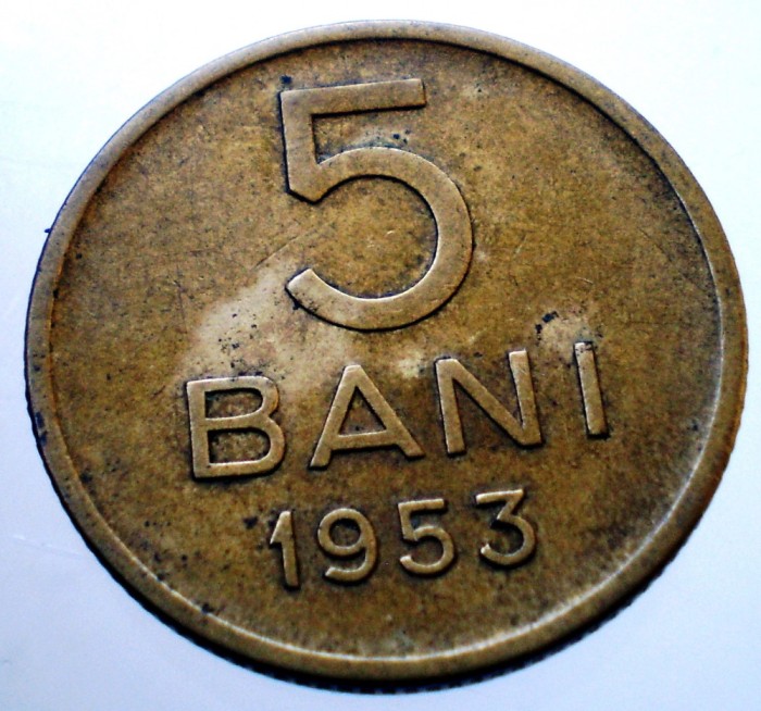 7.134 ROMANIA RPR 5 BANI 1953