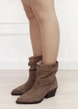 Ciocate scurte dama kaki din piele naturala 5308A 110