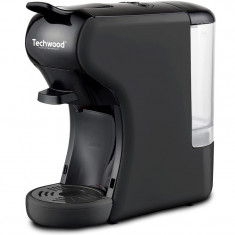 Aparat de cafea pentru 2 tipuri de capsule Techwood TCA-196N, Dolce Gusto si Nespresso, 19 bare, 1450W, Negru