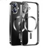 Huse silicon cu incarcare wireless compatibila cu Iphone 16 Negru, Albastru, Carcasa