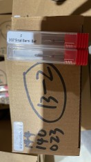 Capăt de freză din carbură, cilindru &icirc;ngust cu cap rotunjit, br&acirc;u roșu, Small Barrel Ball F