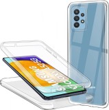 Husa fata spate, TPU/Policarbonat, Compatibil Samsung Galaxy A52/A52 5G/Samsung A52S 5G, Transparent, Oem