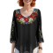 Bluza dama RS25 negru/rosu marimea S