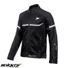 Geaca (jacheta) barbati pentru scuter - motocicleta Racing vara Seventy model SD-JR30.1 Mojave culoare: negru/alb Negru/alb XL