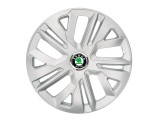 Cumpara ieftin Set 4 capace roti 15`` Raven Gri, Compatibile cu Skoda