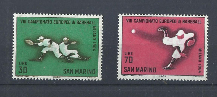 TSV$ - 1964 SAN MARINO MICHEL 604-5 MNH/** LUX