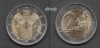 LITUANIA 2018, 2 euro, Simboluri heraldice, Europa