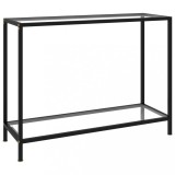vidaXL Masă consolă, transparent, 100 x 35 x 75 cm, sticlă securizată
