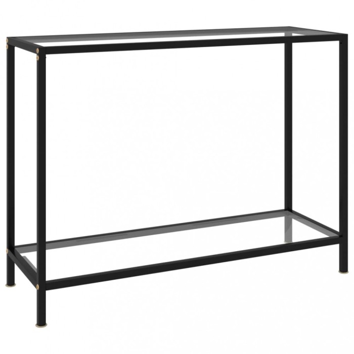 Gossi masa consola, transparent, 100 x 35 x 75 cm, sticla securizata