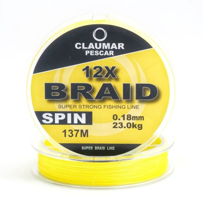 Fir Textil Claumar Pescar SPIN 12X Super Braid Strong 137M 11.00Kg 0.12MM foto