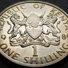 Moneda 1 SHILLING - KENYA, anul 1989 * cod 4612