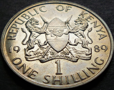 Moneda 1 SHILLING - KENYA, anul 1989 * cod 4612 foto