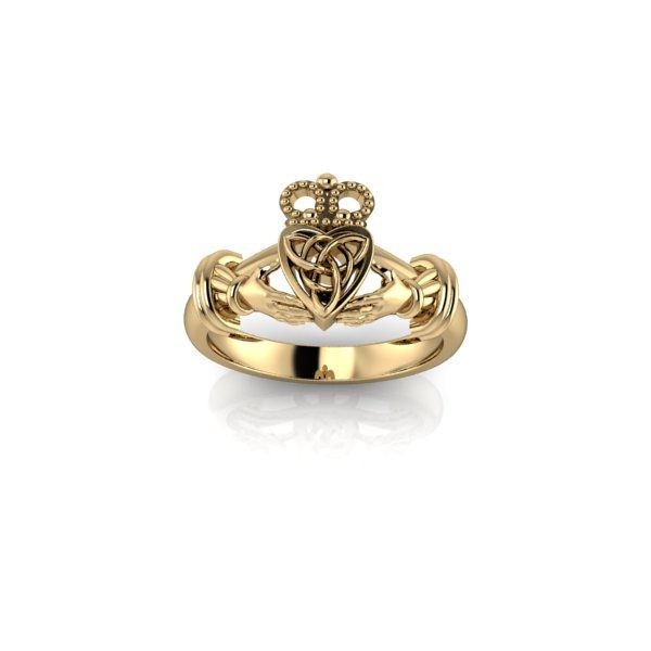 Inel de dama din aur galben 14K, piatra zirconiu - 57