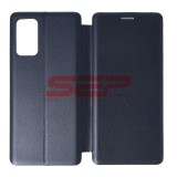 Husa Flip Cover Samsung Galaxy Note 20, Midnight Blue, Protectie Completa