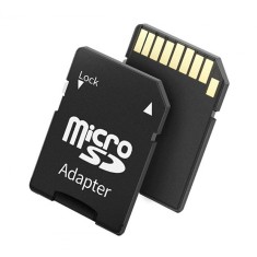 Adaptor pentru carduri de memorie microSD si microSDHC, negru