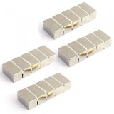 Set 20 magneti foarte puternic, tip bloc, 20 x 10 x 10 mm, gri