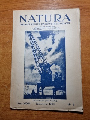 natura septembrie 1943-orientrul apropriat,traian vuia foto