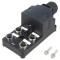 Cutie de conexiuni M12 PIN: 5soclu 7A PT -25&divide;75&deg;C IP52 24VDC