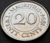 Moneda exotica 20 CENTI - MAURITIUS, anul 1994 * cod 455, Africa