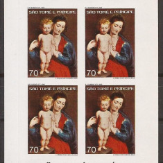 S. TOME E PRINCIPE 1977 PICTURA RUBENS ( bloc nedantelat) MNH