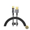 Cablu Date si Incarcare USB-A - USB-C Baseus Explorer 100W 1m Negru CATS000201