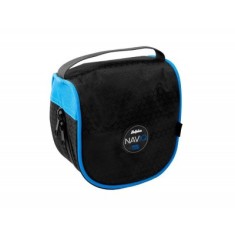 Geanta mulinete Delphin NAVIQ, marimea XL, 17x12x17 cm, negru/albastru