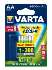 Set acumulatori Varta R6 AA 2600mAh Ready2Use 2buc foto