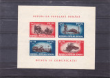 ROMANIA 1948 LP 246 MUNCA IN COMUNICATII COLITA MNH, Transporturi, Nestampilat