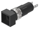 Lampă de control cu LED, corp, &Oslash;8 mm, plastic