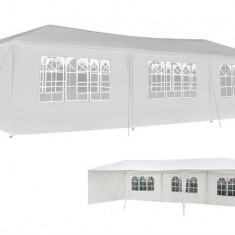 Cort pavilion pentru gradina, curte sau evenimente 3x9m, alb