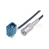 Cablu adaptor antena Fakra mama-mama ISO 90grade VW 0.25m 4CarMedia