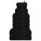 vidaXL Set prosoape 12 buc Negru 360 g/m&sup2; 100% bumbac
