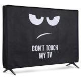 Husa pentru televizor de 24&quot; Kwmobile, Negru/Alb, Plastic, 60368.01
