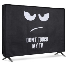 Husa pentru televizor de 24&quot; Kwmobile, Negru/Alb, Plastic, 60368.01
