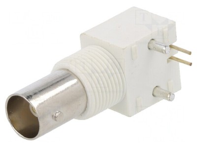 Conector BNC Mamă unghi 75&amp;Omega; POM aurit foto