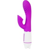 Armony-Happy Vibrator cu Limbă Violet Re&icirc;ncărcabilă-Silicon, 12