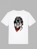 Tricou Barbati Alb Bumbac 100% Imprimat Caine Rebel, Marimi S, M, L, XL, Clasic