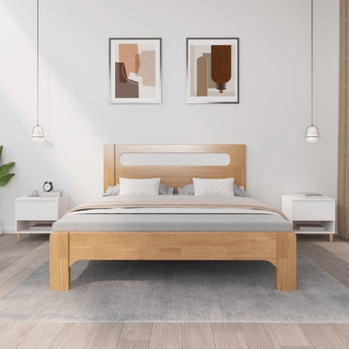Gossi noptiere, 2 buc., alb, 50x46x50 cm, lemn prelucrat