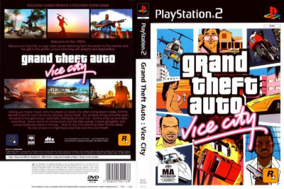 Joc PS2 GTA Vice City + HARTA PlayStation 2 colectie foto