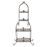 Cumpara ieftin Raft pardoseala metal maro 74x39x160 cm