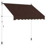 vidaXL Copertină retractabilă manuală Maro 350 cm 42037049