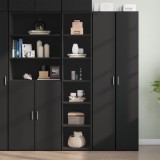 VidaXL Dulap &icirc;nalt, negru, 40x41x185 cm, lemn prelucrat